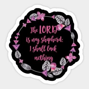 Bible psalm Lord Shepherd Sticker